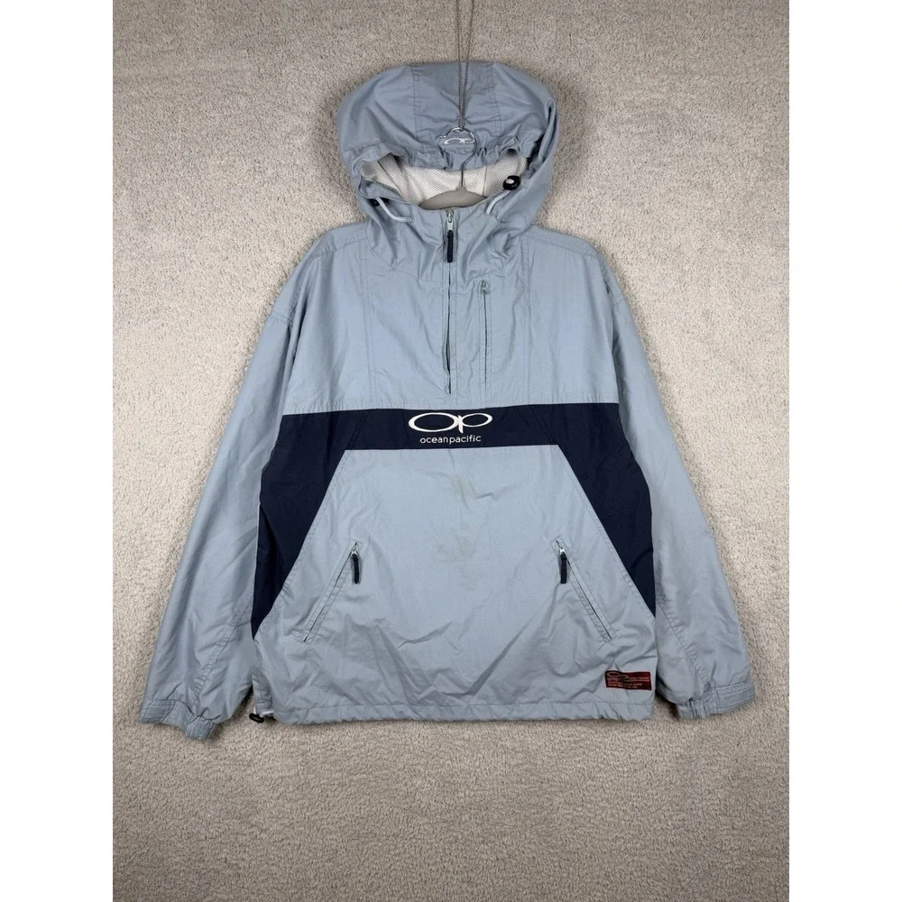 Vintage 80s OP Jacket Mens Sz M 1/4 Zip‎ Streetwear Skate Surf Ocean Pacific 90s
